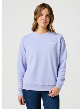 Wrangler Wrangler Bluza REGULAR SWEAT Fioletowy Regular Fit