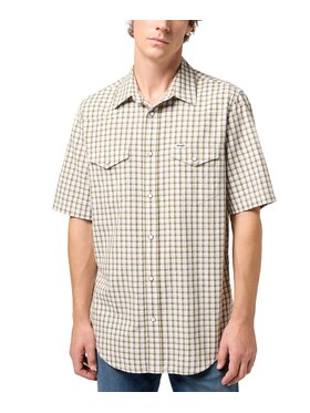 Wrangler Wrangler Koszula 112350579 Zielony Regular Fit
