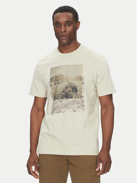 BOSS BOSS Tričko Te_Dunetrace 50539187 Béžová Regular Fit