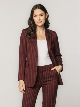 Willsoor Willsoor Marynarka 67869 Bordowy Regular Fit