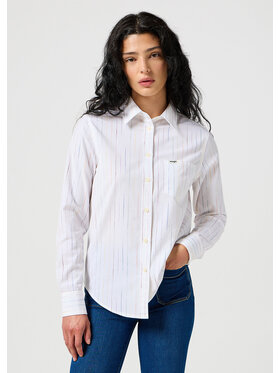 Wrangler Wrangler Koszula 1 Pocket Shirt 112356733 Biały Regular Fit
