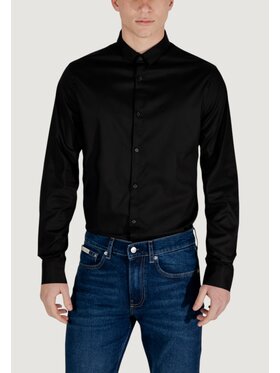 Armani Exchange Armani Exchange Camicia 8NZC49 ZNYXZ Nero Long Fit