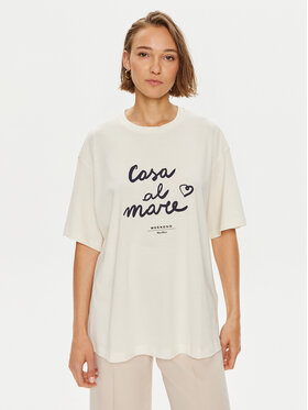 Weekend Max Mara Weekend Max Mara T-krekls Xanadu 2425946041600 Écru Oversize