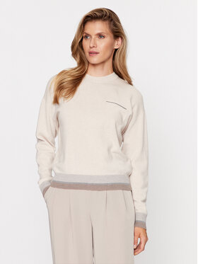 Peserico Peserico Pulover S99495F12K Écru Regular Fit