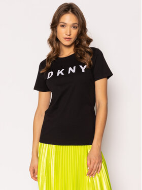 DKNY DKNY T-Shirt W3276CNA Μαύρο Regular Fit