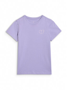 4F 4F T-Shirt KITTY JOGA Fioletowy jasny Regular Fit