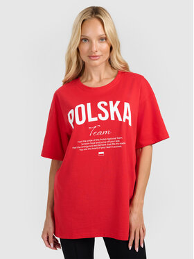 4F 4F T-shirt NOS Rosso Regular Fit