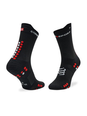 Compressport Visoke Unisex čarape Pro Racing Socks V4.0 Run High XU00046B_906 Crna