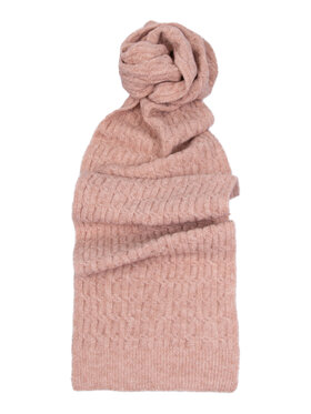 ALLORA BE UNIQUE ALLORA BE UNIQUE Szal wąski ciepły z wełną Różowy