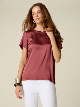 Oltre Oltre Blusa 2080R003175N016 Bordeaux Regular Fit