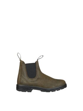Blundstone Blundstone Kozaki 1615 Dark Olive Waxed Suede Zielony