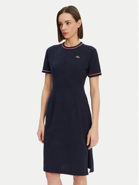 Lacoste Lacoste Igapäevane kleit EF9988 Tumesinine Slim Fit