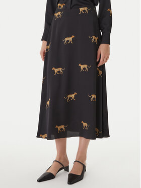 LOLA CASADEMUNT LOLA CASADEMUNT Φούστα maxi LS2608008 Μαύρο Regular Fit