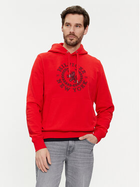 Tommy Hilfiger Tommy Hilfiger Majica dugih rukava Big Icon MW0MW33650 Crvena Regular Fit