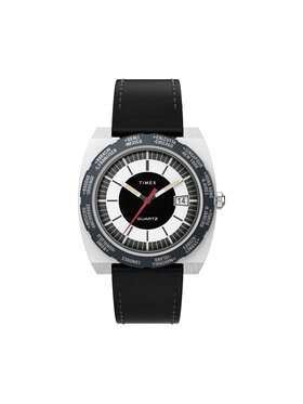 Timex Timex Годинник World Time 1972 Reissue TW2V69500 Чорний