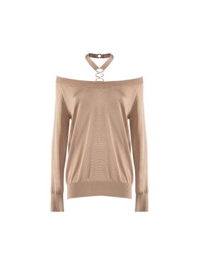 NENETTE NENETTE Sweter meringhe Beżowy Regular Fit