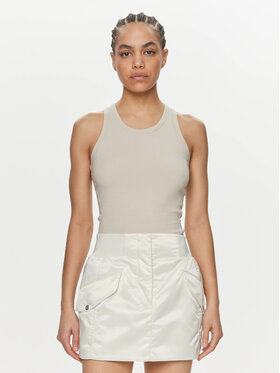 Calvin Klein Calvin Klein Top K20K206554 Beżowy Slim Fit