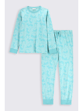 Coccodrillo Coccodrillo Piżama ZC2448128PJS-013 Turkusowy Regular Fit