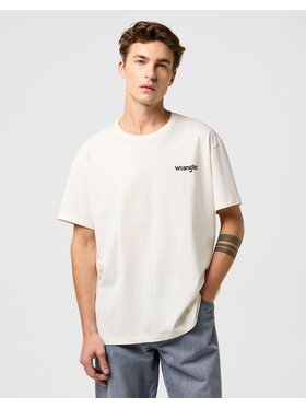 Wrangler Wrangler T-shirt VINTAGE TEE Bianco Regular Fit