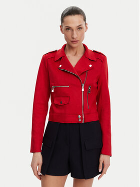 Morgan Morgan Jacke aus Kunstleder 241-GOUSMI Rot Regular Fit