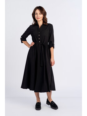 Salme Salme Sukienka codzienna Sofia Czarny Regular Fit