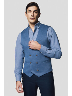 Lancerto Lancerto Kamizelka Santadi KA131125000007 Granatowy Slim Fit