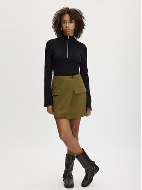 Gestuz Gestuz Trapézová sukňa 10908267 Zelená Regular Fit
