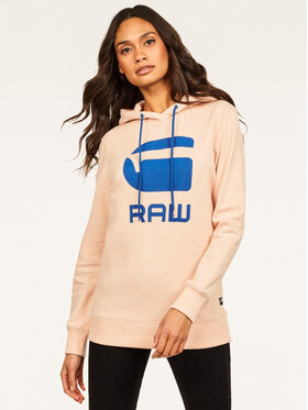 G-Star Raw G-Star Raw Sweatshirt Boyfriend Diamond Line Graphic Hooded D16236-A613-B243 Rosa Loose Fit
