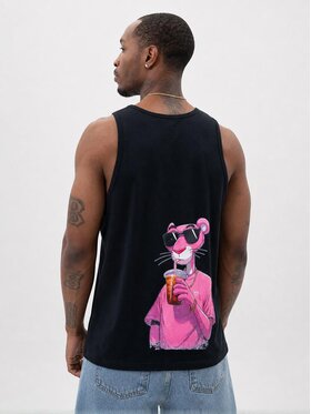 Jigga Wear Jigga Wear Tank top Pantera na trening siłownie 132285 Czarny Regular Fit