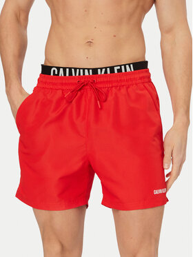 Calvin Klein Swimwear Calvin Klein Swimwear Pantaloncini da bagno LV00N61015 Rosso scuro Regular Fit