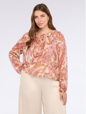 Fiorella Rubino Fiorella Rubino Bluzka 2021T002399N0R6 Różowy Regular Fit
