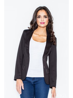 FIGL FIGL Marynarka M085 Czarny Slim Fit
