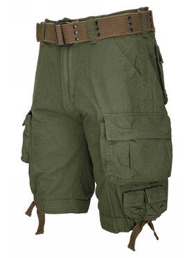 Brandit Brandit Szorty materiałowe 2001.1 Zielony Regular Fit