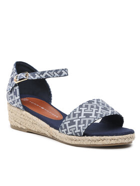 Tommy Hilfiger Tommy Hilfiger Espadrile Rope Wedge Sandal T3A7-32776-0048 M Tamnoplava