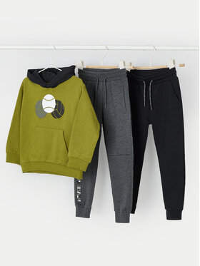 Mayoral Mayoral Set od 2 para trenerke i majica dugih rukava 4879 Zelena Regular Fit