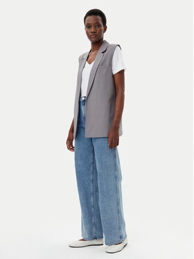 ONLY ONLY Prsluk Marine 15338353 Siva Straight Fit