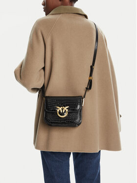 PINKO PINKO Kabelka Love Box Bag Fl Mini AI 25-26 PLTT 104297 A2OH Čierna