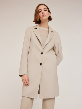 Motivi Motivi Cappotto 0054Q000554N002 Bianco Regular Fit