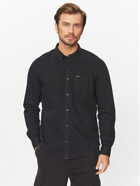 Lee Lee Camicia L880BL01 Nero Regular Fit