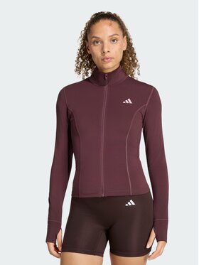 adidas adidas Kurtka do biegania 167809 Czerwony Slim Fit