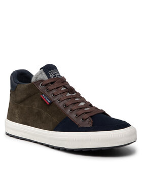 Tommy Hilfiger Tommy Hilfiger Sneakersy Core High Winter Suede Mix FM0FM03724 Zielony