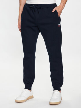 Tommy Hilfiger Tommy Hilfiger Spodnie dresowe Small Imd MW0MW32059 Granatowy Regular Fit
