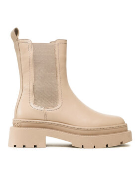 Gino Rossi Gino Rossi Kotníková obuv s elastickým prvkem 222FW103 Béžová