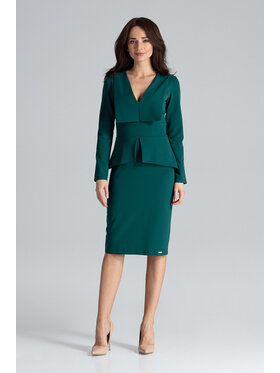 Lenitif Lenitif Vestito K491 Verde Regular Fit
