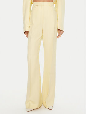 JACQUEMUS JACQUEMUS Szövet nadrág 24E241PA003 Sárga Regular Fit