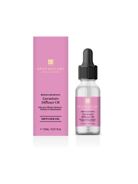 Dr Botanicals Dr Botanicals Olejek Olejek do dyfuzora z geranium – odświeżający i regenerujący Biały