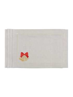 Roseberry Home Roseberry Home Podkładka na stół Jingle Bells Mirha Beżowy