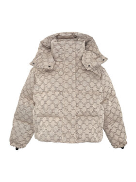 Magda Matyja Magda Matyja Kurtka puchowa ASPEN JACKET BEIGE Beżowy Comfortable Fit