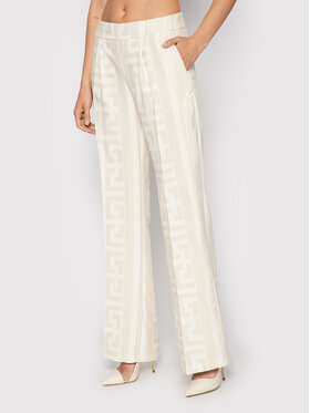 Babylon Babylon Spodnie materiałowe P E00083 Beżowy Regular Fit