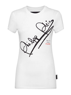 PHILIPP PLEIN PHILIPP PLEIN T-Shirt 3987 Biały Regular Fit